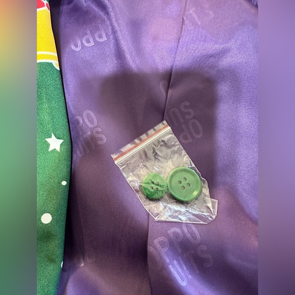 OPPOSUITS Santa Boss Novelty Costume Christmas Party Holiday Green Red Outfit - Picture 15 of 16